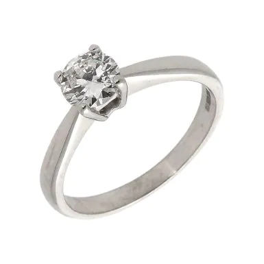 Pre-Owned 18ct White Gold 0.45ct Diamond Solitaire Ring