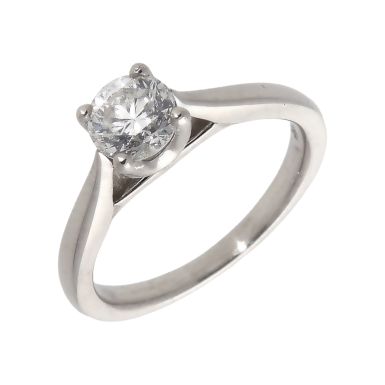 Pre-Owned Platinum 0.70 Carat Diamond Solitaire Ring