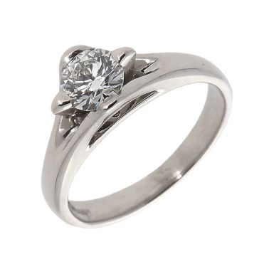 Pre-Owned 14ct White Gold 0.50ct Diamond Solitaire Ring