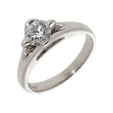 Pre-Owned 14ct White Gold 0.50ct Diamond Solitaire Ring