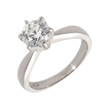Pre-Owned 14ct White Gold 1.05ct Diamond Solitaire Ring