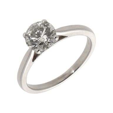 Pre-Owned 18ct White Gold 1.00ct Diamond Solitaire Ring