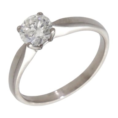 Pre-Owned 18ct White Gold 0.70ct Diamond Solitaire Ring
