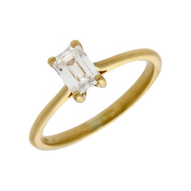 Pre-Owned 18ct Gold 0.64ct Lab Grown Diamond Solitaire Ring