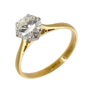 Pre-Owned 18ct Yellow Gold 1.20ct Diamond Solitaire Ring