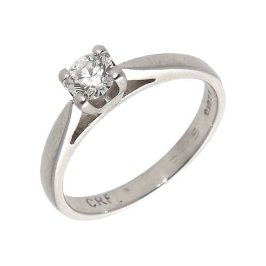 Pre-Owned Platinum 0.27ct Diamond Solitaire Ring