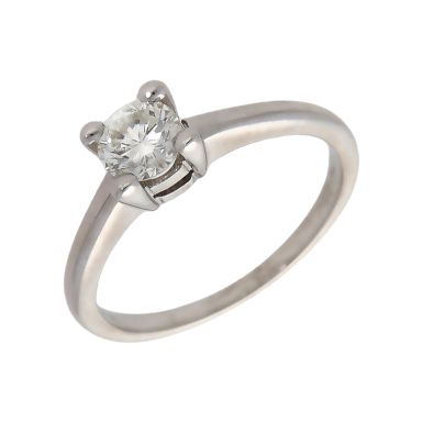 Pre-Owned 18ct White Gold 0.45ct Diamond Solitaire Ring