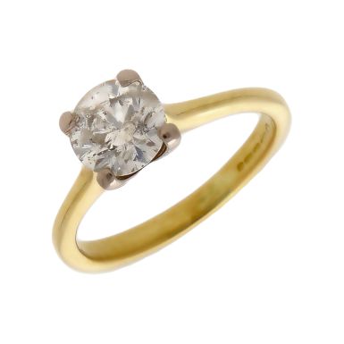 Pre-Owned 18ct Yellow Gold 1.12ct Diamond Solitaire Ring
