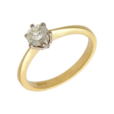 Pre-Owned 18ct Yellow Gold 0.46ct Diamond Solitaire Ring