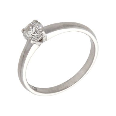 Pre-Owned 18ct White Gold 0.50ct Diamond Solitaire Ring