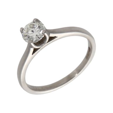 Pre-Owned Platinum 0.39ct Diamond Solitaire Ring