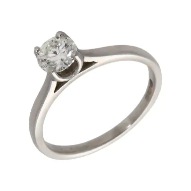 Pre-Owned Platinum 0.39ct Diamond Solitaire Ring