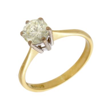 Pre-Owned 18ct Yellow Gold 0.90ct Diamond Solitaire Ring