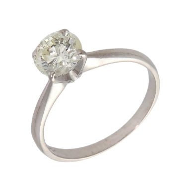 Pre-Owned 18ct White Gold 1.01ct Diamond Solitaire Ring