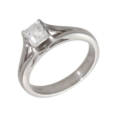 Pre-Owned 18ct Gold 0.63ct Millenium Cut Diamond Solitaire Ring