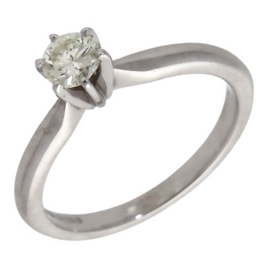 Pre-Owned 18ct White Gold 0.29ct Diamond Solitaire Ring