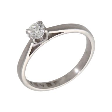 Pre-Owned 18ct White Gold 0.25ct Diamond Solitaire Ring