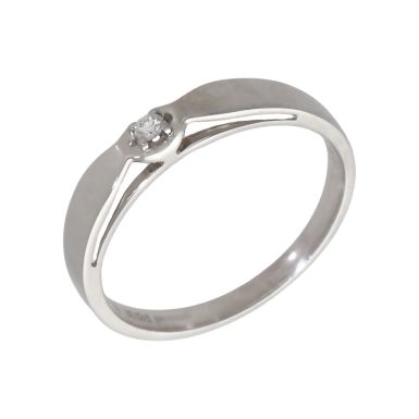 Pre-Owned 18ct White Gold Diamond Solitaire Ring