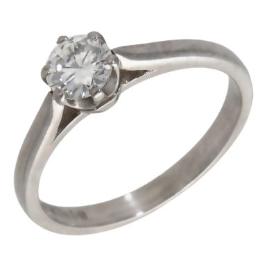 Pre-Owned Platinum 0.50ct Diamond Solitaire Ring
