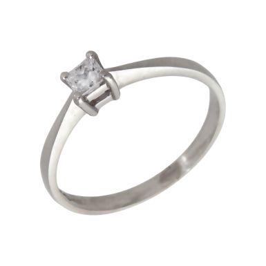 Pre-Owned Platinum 0.25ct Princess Cut Diamond Solitaire Ring
