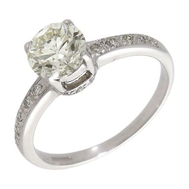 Pre-Owned 14ct White Gold 1.02ct Diamond Solitaire Ring