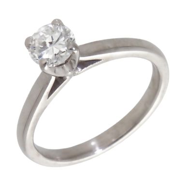 Pre-Owned 18ct White Gold 0.67ct Diamond Solitaire Ring