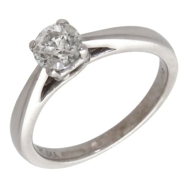 Pre-Owned 9ct White Gold 0.50ct Diamond Solitaire Ring