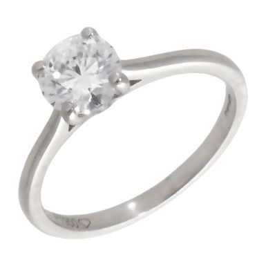 Pre-Owned Platinum 0.65ct Diamond Solitaire Ring