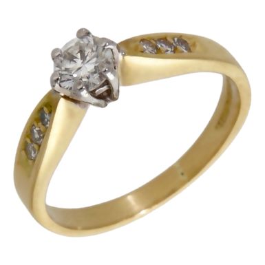 Pre-Owned 18ct Yellow Gold 0.33ct Diamond Solitaire Ring
