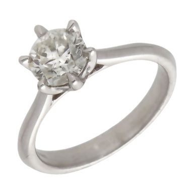 Pre-Owned 14ct White Gold 1.00ct Diamond Solitaire Ring