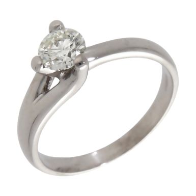 Pre-Owned 18ct White Gold 0.61ct Diamond Solitaire Ring