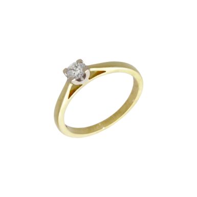 Pre-Owned 18ct Gold 0.22ct Forever Diamond Solitaire Ring