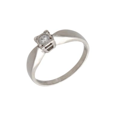 Pre-Owned 9ct White Gold Illusion Set Diamond Solitaire Ring