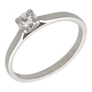 Pre-Owned Platinum 0.29ct Diamond Solitaire Ring