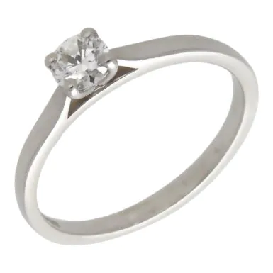 Pre-Owned Platinum 0.29ct Diamond Solitaire Ring
