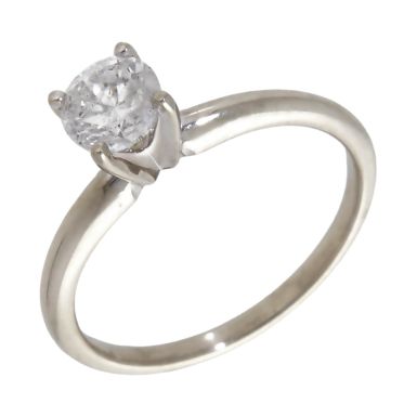 Pre-Owned 14ct White Gold 0.66ct Diamond Solitaire Ring