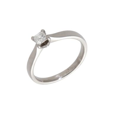Pre-Owned 18ct Gold 0.23ct Princess Cut Diamond Solitaire Ring