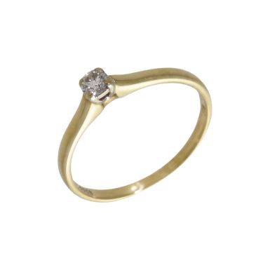 Pre-Owned 9ct Yellow Gold Diamond Solitaire Ring