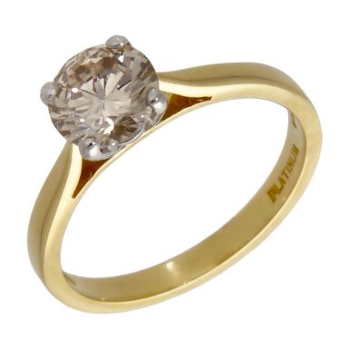 Pre-Owned 18ct Yellow Gold 1.13ct Diamond Solitaire Ring