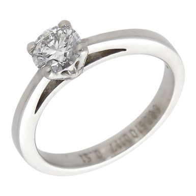 Pre-Owned Platinum 0.51ct Diamond Solitaire Ring