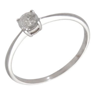 Pre-Owned 9ct White Gold 0.50ct Diamond Solitaire Ring