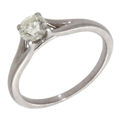 Pre-Owned 9ct White Gold 0.52ct Diamond Solitaire Ring