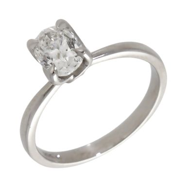 Pre-Owned Platinum 1.00ct Oval Diamond Solitaire Ring .