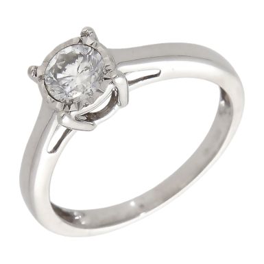 Pre-Owned 18ct White Gold 0.50ct Diamond Solitaire Ring