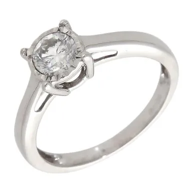 Pre-Owned 18ct White Gold 0.50ct Diamond Solitaire Ring