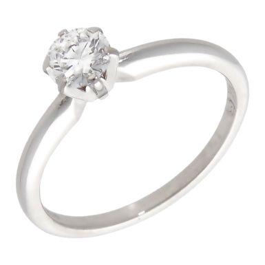 Pre-Owned 14ct White Gold 0.46ct Diamond Solitaire Ring