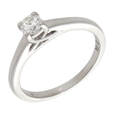 Pre-Owned 9ct White Gold 0.25ct Diamond Solitaire Ring