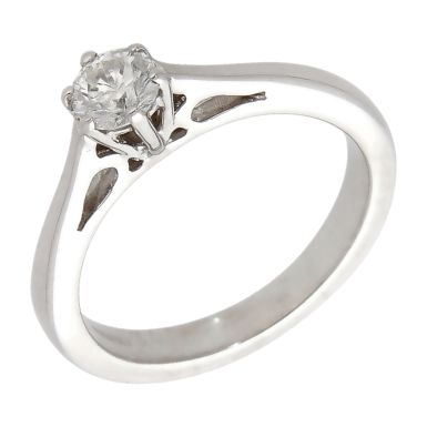 Pre-Owned 18ct White Gold 0.30ct Diamond Solitaire Ring
