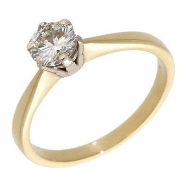 Pre-Owned 18ct Yellow Gold 0.50ct Diamond Solitaire Ring