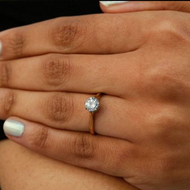 Pre-Owned 18ct Yellow Gold 0.66ct Diamond Solitaire Ring